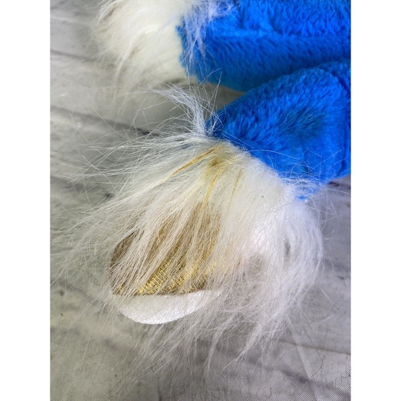 Rhode Island Novelty Toys Fluffy Buddy Blue Unicorn Laying Plush